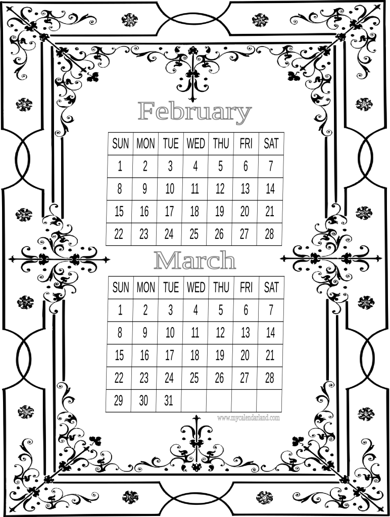 aesthetic-calendar-feb-and-mar-printable