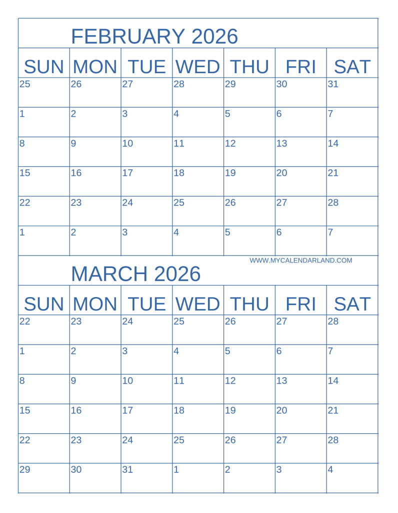 calendar-february-and-march-blue-to-print
