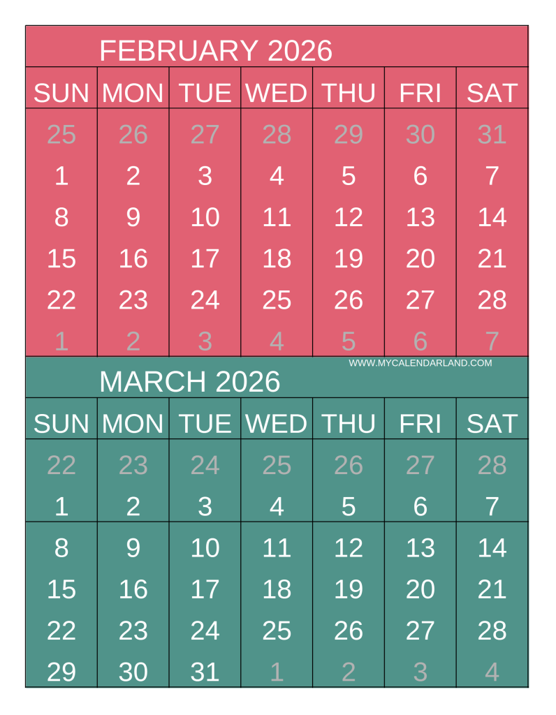 february-to-march-calendar-colorful