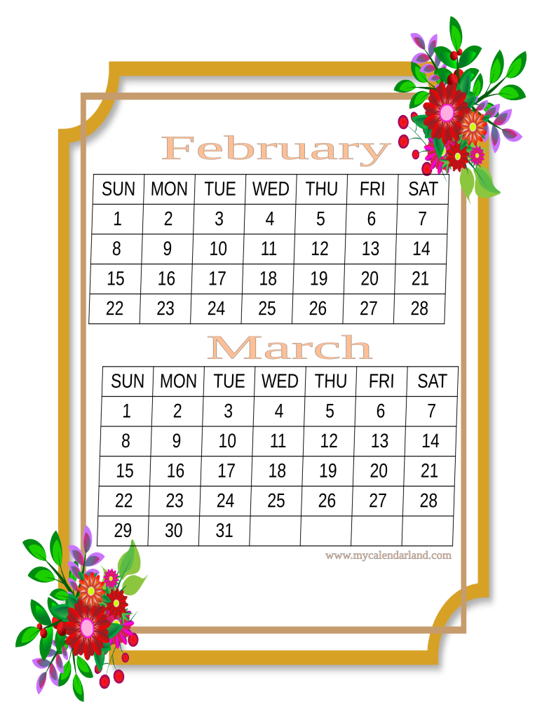 aesthetic-february-to-march-calendar-free