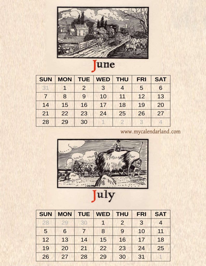 printable-calendar-june-and-july-vintage